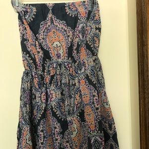 Strapless summer dress